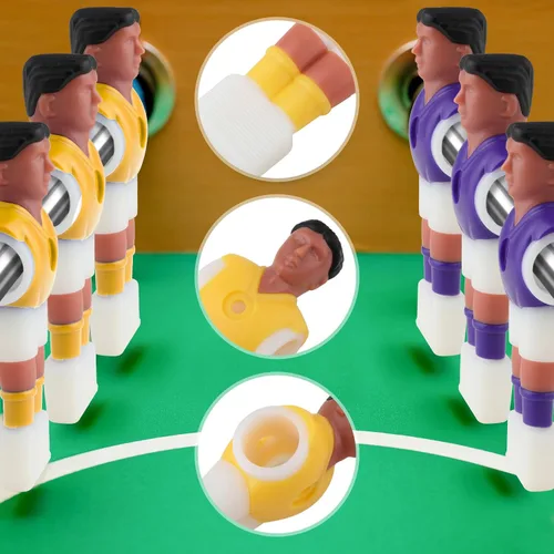 Vista 4 de Foosball Hombres Set Futbolín Jugador de Mesa de Fútbol Jugadores de Fútbol Piezas Jugador de Futbol