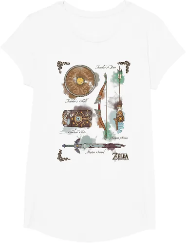 Vista 22 de Zelda Breath of The Wild Link Inventory - Camiseta gráfica Gris Oscuro