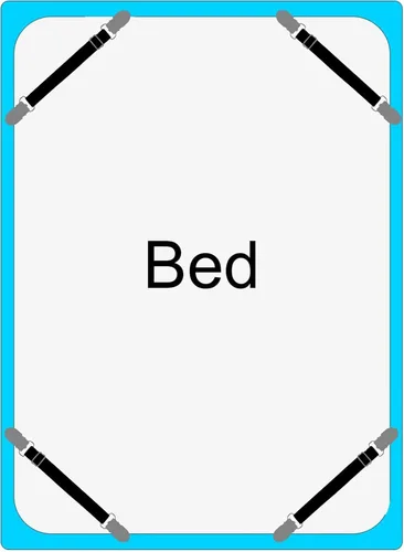 Vista 6 de Boao 24 correas de clips para sábanas de cama, resistentes y ajustables, soporte de cama ajustable, sujetadores de sábana de esquina para el hogar