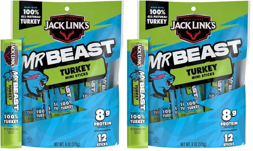 Vista 11 de Jack Link's Palitos de ternera, Original – Bocadillo de proteínas, palito de carne con 0.23 oz de proteína, hecho con 100% carne de res, palitos