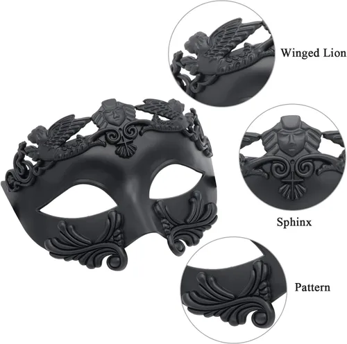 Vista 7 de Misteriosa mariposa veneciana para baile de máscaras, Halloween, fiesta de noche, baile de graduación, bar, accesorio de disfraces