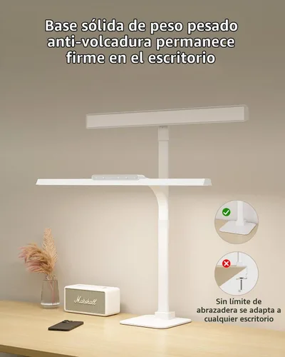 Vista 4 de Lámpara de escritorio LED grande para oficina en casa, lámpara