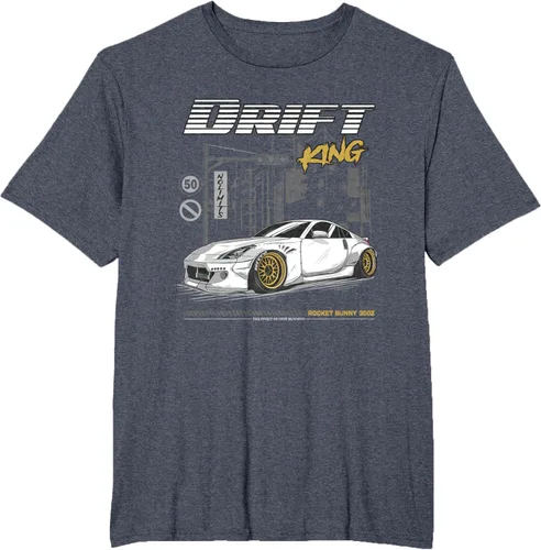 Vista 57 de Z34 370 Fairlady Z - Camiseta gráfica de cuerpo ancho, Negro, S