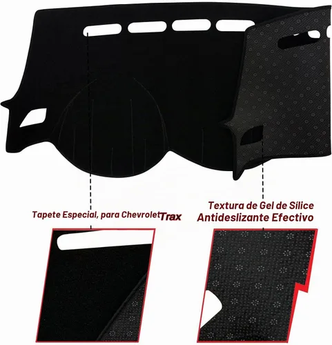 Vista 2 de Cubierta de tapete para salpicadero, consola central interior personalizada compatible con Chevy Trax SUV 2017, 2018, 2019, 2020, 2021, 2022