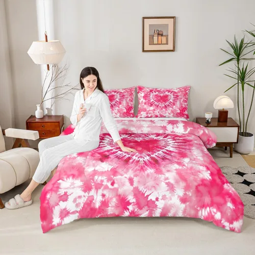 Vista 55 de Castle Fairy Juego de edredón con diseño de gato lindo para niños, tamaño twin, juego de ropa de cama con hojas de flores, luna, noche y cielo