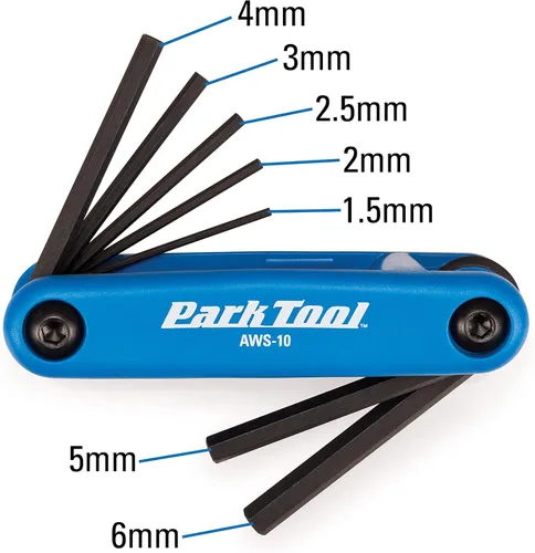 Vista 2 de Park Tool FWS-2 - Juego de llaves plegables, azul/verde herramientas manuales para bicicleta