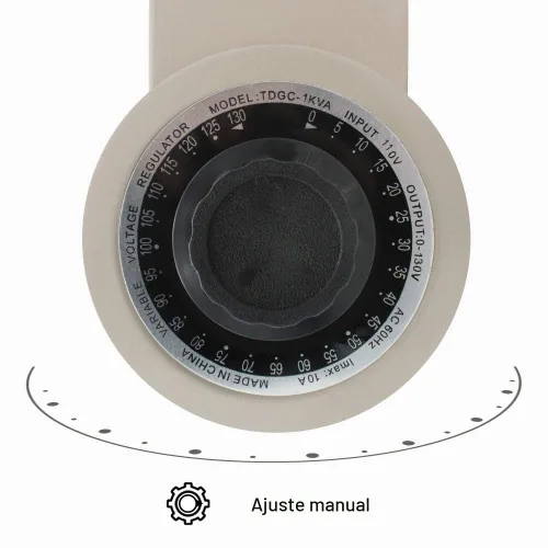 Vista 4 de LVYUAN Transformador Variable Regulador de Voltaje Variable, Salida 0-130V, Entrada 110V-120V (1000VA)