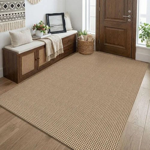 Vista 82 de KOZYFLY - Tapete para puerta de interior, lavable, pequeña, antideslizante, con respaldo de goma, felpudo de algodón para el hogar, color negro