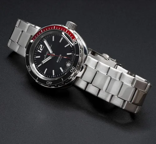 Vista 3 de Vostok Amphibian Neptune ruso Mens mecánico automático reloj de pulsera