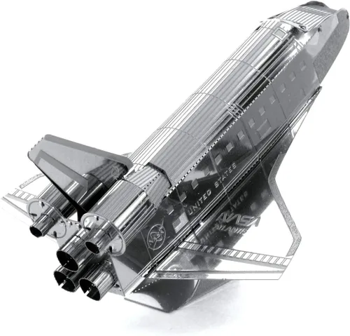 Vista 3 de Fascinations Metal Earth Space Shuttle Discovery - Kit de modelo de metal 3D