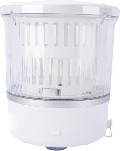 Vista 9 de Lavadora portátil, mini lavadora de ropa interior de 3L con LED para ropa de bebé, calcetines, lavadora compacta para apartamentos, dormitorios