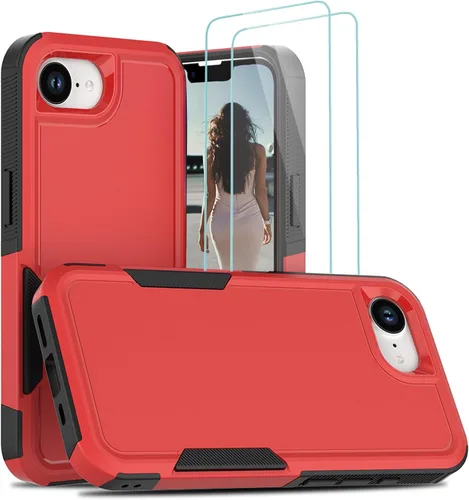 Vista 60 de Jeylly Funda para iPhone SE/Funda para iPhone 5S, Exterior de Plástico Duro que Absorbe Golpes + Interior de Silicona de Goma Defensor contra