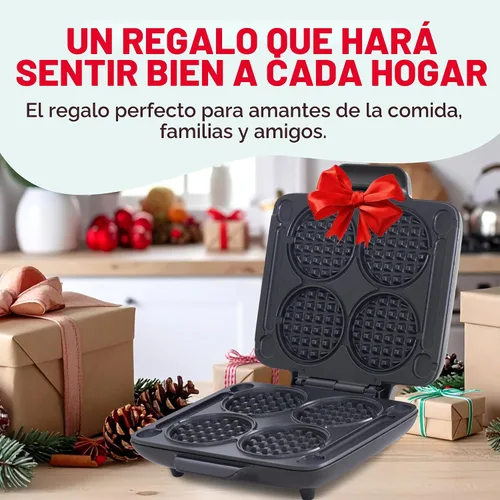 Vista 7 de Dash Multi Mini Waffle Maker, hace 4 gofres a la vez, aguamarina