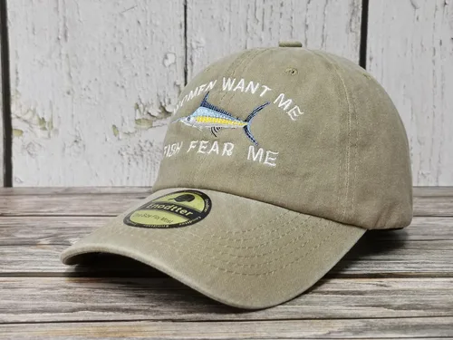 Vista 3 de Women Want Me Fish Fear Me Hats for Men
