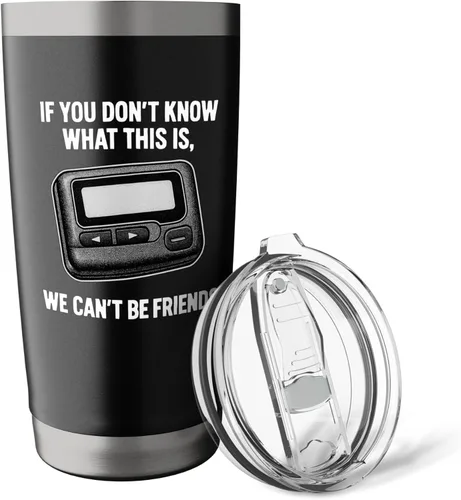 Vista 5 de If You Dont Know What This Retro Pager Stainless Steel Insulated Tumbler