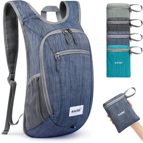Vista 19 de G4Free 10L/15L Mochila para Senderismo Plegable Ligera, Mochila de Día para Caminatas, Pequeña, Viaje al Aire Libre, Bolsa de Hombro Plegable