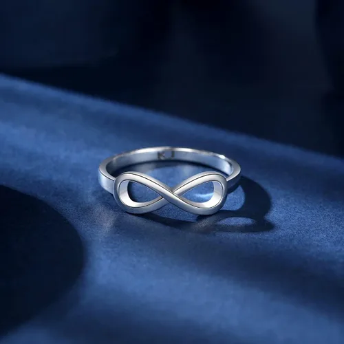 Vista 5 de Anillo infinito de amistad para mujeres, adolescentes, niñas, mejor amiga, 2 mejores amigas, mejores amigas, amigas, hermanas, promesa, mujer, ella