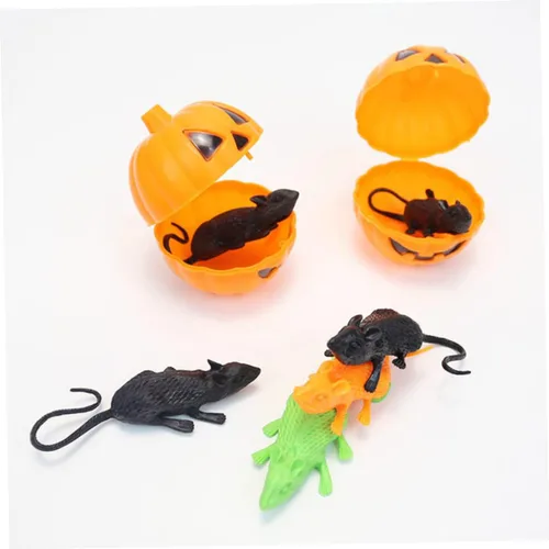 Vista 7 de Kisangel 18pcs Simulated Mouse Decor for Halloween Pranks and Scene Layout Creative Soft Mice for Haunted House and Decor