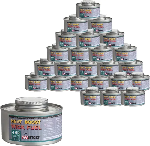 Vista 8 de Winco Latas de combustible reutilizables de 6 horas de combustión