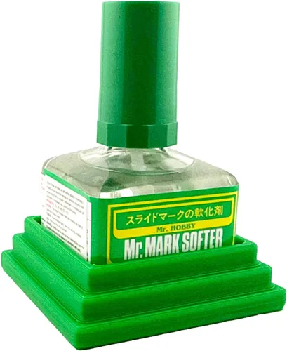 Vista 9 de Jeff Did It! Soporte cuadrado de cemento con pegamento para botella compatible con Mr Hobby cemento Setter Weathering y otras botellas cuadradas Mr