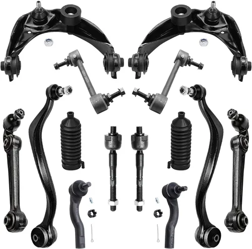 Vista 66 de Detroit Axle - Kit de suspensión frontal de 15 piezas para Jeep Grand Cherokee 99-04 1999 2000 2001 2002 2003 2004, brazos de control superior e