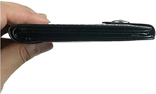 Vista 5 de ThunderStar Cartera creativa para hombre Monedero unisex 100 dólar Bill Money Bifold Card Holder Bolso (negro)
