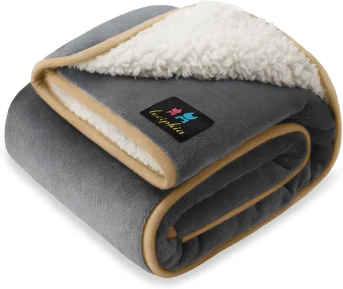 Vista 13 de Cobija impermeable para mascotas, a prueba de líquidos y orina, para sofá, cama, sillón, reversible, vellón, forro polar, protector de muebles