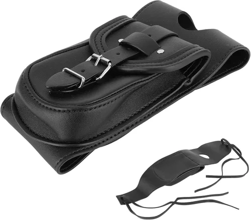 Vista 3 de Naroote Bolsa para tanque de combustible para motocicleta, bolsa de panel de tanque de combustible de piel sintética, bolsa de cubierta de tanque