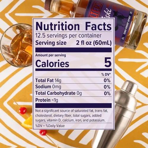 Vista 2 de Philters Wiski sin alcohol, alcohol de whisky a prueba cero, bebida alternativa hecha en Estados Unidos, todos los sabores naturales, 25 onzas