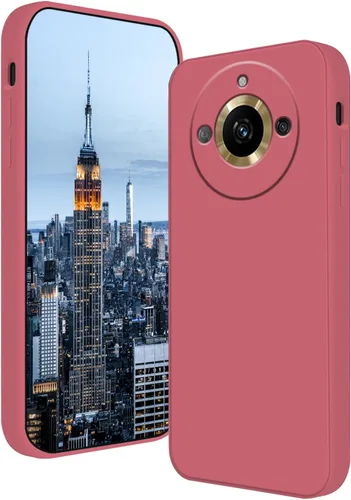 Vista 8 de Funda compatible con Realme 11 Pro Plus de silicona líquida verde oscuro, suave al tacto para Realme 11 Pro Plus, funda delgada de silicona a prueba