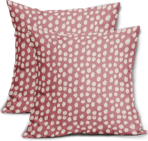 Vista 98 de Sweetshow Juego de 2 fundas de almohada de 16 x 16 pulgadas, diseño bohemio, con diseño de lunares, moderno y moderno, para exteriores, decorativas