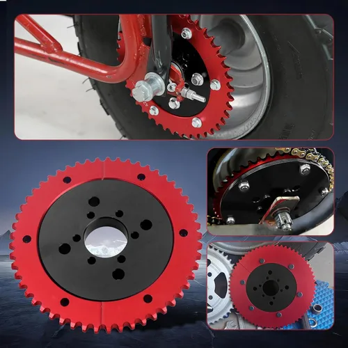 Vista 6 de Piñón dividido universal de cadena 35 de 53T con adaptador para Predator 212cc 196cc 79cc Go Kart Mini Bike CT200U-EX CT200U BT200X CT100U MB200