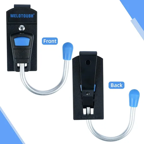 Vista 4 de MELOTOUGH Funda para herramientas con gancho para cinturón de herramientas con clip de metal para cinturón de trabajo (azul)