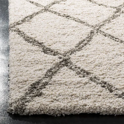 Vista 2 de SAFAVIEH Hudson Shag Collection - Alfombra decorativa de 2 x 3 pies, diseño de enrejado, no desprende pelusa y de fácil cuidado, 2 pulgadas