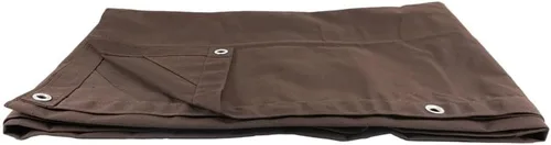 Vista 9 de Mytee Products Lona de lona marrón oscuro de 6 x 8 pies de 12 onzas, resistente al agua y transpirable, lonas resistentes, cubierta de lona