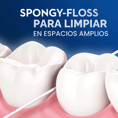 Vista 5 de Oral-B Hilo dental para brackets, Super Floss hebras precortadas, menta, 50 unidades, paquete de 2