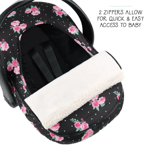 Vista 5 de The Peanutshell Funda de asiento de automóvil – Fundas protectoras para bebé, accesorios fáciles de limpiar, resistente a la intemperie, asiento