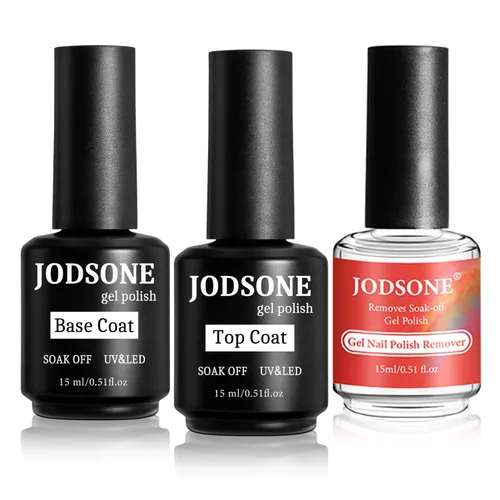 Vista 17 de JODSONE 15 ml de esmalte de uñas en gel, capa base, brillo, secado rápido, duradero, se elimina con remojo, transparente, sin necesidad de limpieza