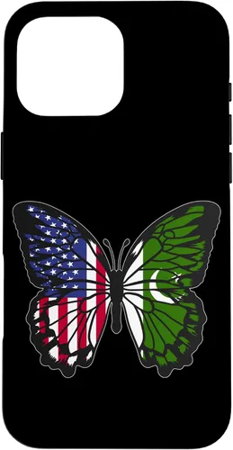 Vista 19 de Pakistani Roots USA Pakistan Mix Butterfly Pakistan Heritage Case for iPhone 17