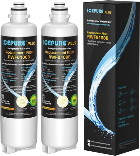 Vista 10 de ICEPURE Alkaline BORPLFTR50 - Filtro de agua para refrigerador de reemplazo para Bosch Ultra Clarity Pro 11032531, 12033030, BORPLFTR55, 12028325