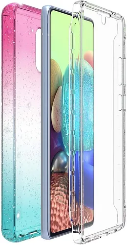 Vista 7 de Funda para Samsung Galaxy A71 5G (no compatible con A71 4G) de cuerpo completo, a prueba de golpes, con protector de pantalla integrado para niñas