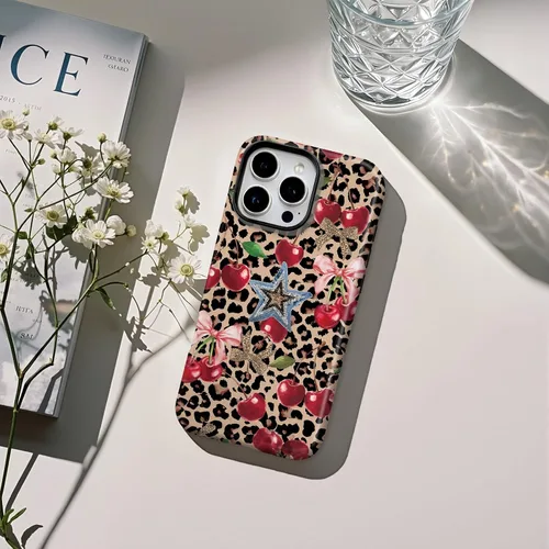 Vista 9 de Lumen - Funda para iPhone 16e / iPhone 17e, compatible con Magsafe, funda rígida con protección de cámara para mujeres y niñas, estampado