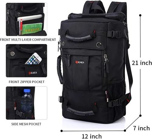 Vista 2 de Mochila de viaje para senderismo KAKA, para bolsa de dormir, exteriores, campamento y multipropósito N. 2020.