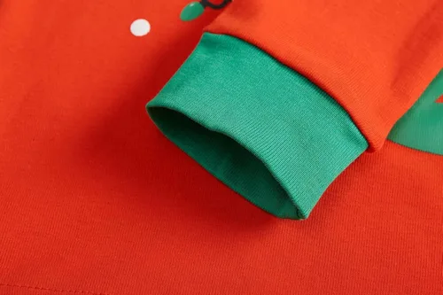 Vista 6 de Pijamas de Navidad para niños pequeños y niñas, 100% algodón, dinosaurio, estrellado, ropa de dormir de manga larga, 2 piezas, ropa para niños