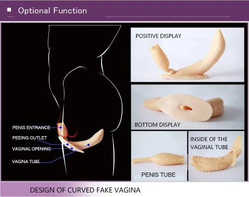 Vista 2 de Crossdress Pantalones De Silicona Falsa Vagina Falsa Nalgas Cortos Mención De La Cadera Potenciador De La Cintura De La Formación De Trajes