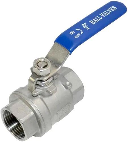 Vista 13 de VARMHUS - Válvula de bola de puerto completo de acero inoxidable 316 NPT hembra con mango de vinilo WOG1000 (1 pulgada)