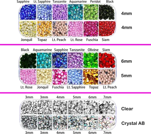 Vista 2 de esseelove Bedazzler Kit con diamantes de imitación, herramienta aplicadora de Hotfix, kit de deslumbramiento de diamantes de imitación 3560