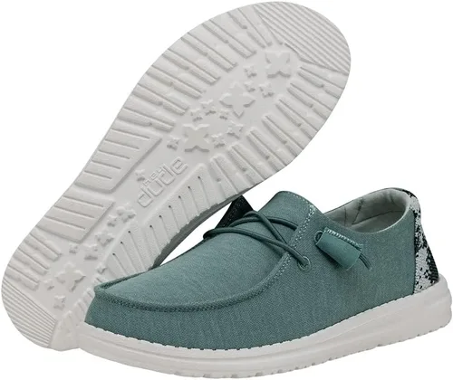 Vista 222 de Hey Dude Wendy - Zapatos de mujer, mocasines sin cordones para mujer, cómodos y ligeros