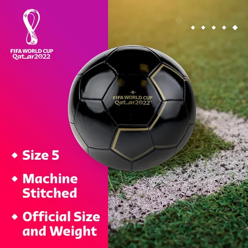 Vista 3 de Capelli Sport FIFA World Cup Qatar 2022 Tournament Soccer Ball Souvenir Display, Officially Licensed Futbol for Youth and Adult Soccer Players