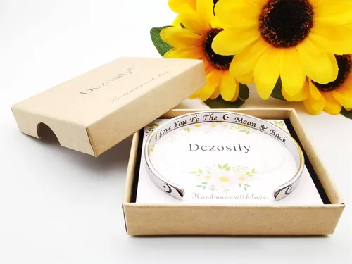Vista 186 de Pulseras inspiradoras para mujer, joyería de acero inoxidable, con refranes, pulsera motivacional con mensaje oculto, pulseras grabadas para mejor